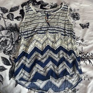Boho Patterned Sleeveless Top – Indie Summer Vibes